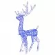 Коледна украса северни елени, акрил, 3 бр, 120 см, сини