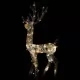 Коледна украса северни елени, акрил, 3 бр, 120 см, многоцветни