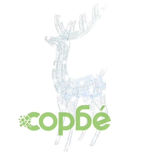 XXL Акрилни коледни елени, 250 LED, 3 бр, 180 см, студено бяло ➤ топ цена ➤ sorbe.bg