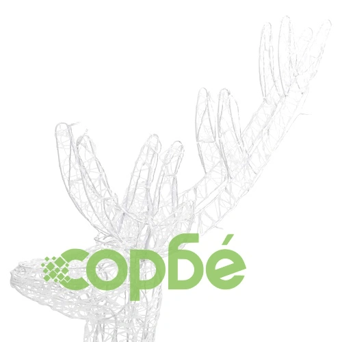 XXL Акрилни коледни елени, 250 LED, 3 бр, 180 см, студено бяло ➤ топ цена ➤ sorbe.bg