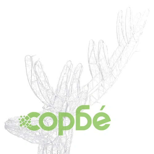 XXL Акрилни коледни елени, 250 LED, 3 бр, 180 см, сини ➤ топ цена ➤ sorbe.bg