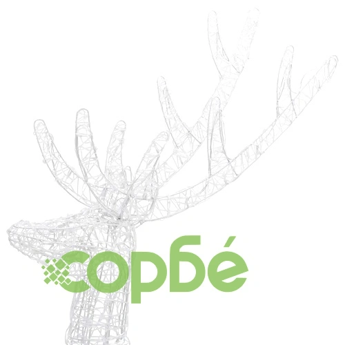XXL Акрилни коледни елени, 250 LED, 2 бр, 180 см, многоцветни ➤ топ цена ➤ sorbe.bg