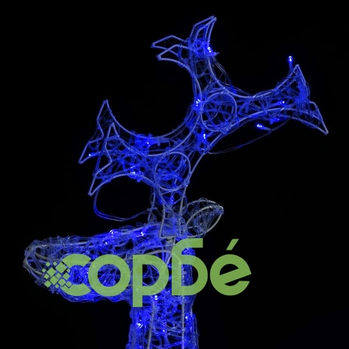 Коледна украса северни елени, 2 бр, 60x16x100 см, акрил ➤ топ цена ➤ sorbe.bg