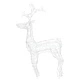 Коледна украса северни елени, 3 бр, 60x16x100 см, акрил