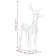 Коледни елени, 4 бр, многоцветни, 160 LED, акрил