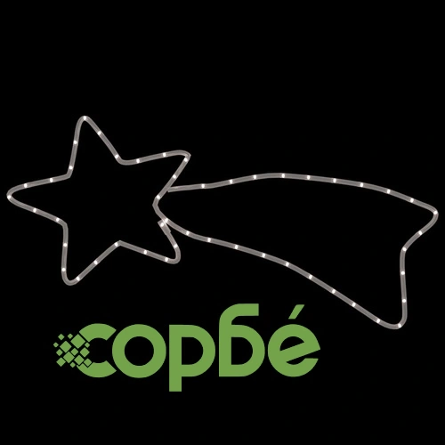 Коледни фигури комети с 48 светодиода 2 бр топло бяло 65x28 см ➤ топ цена ➤ sorbe.bg