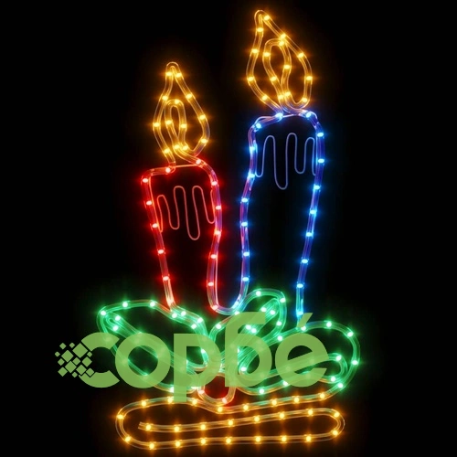 Коледни фигури свещи със 144 светодиода, 3 бр, 70x42 см ➤ топ цена ➤ sorbe.bg