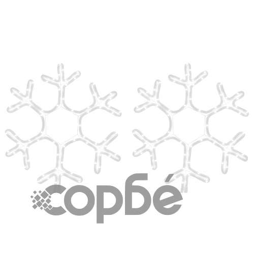 Коледни фигури снежинки с LED, 2 бр, топло бяло, 38x37 см ➤ топ цена ➤ sorbe.bg