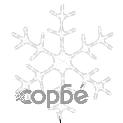 Коледни фигури снежинки с LED, 3 бр, топло бяло, 59x59 см ➤ топ цена ➤ sorbe.bg