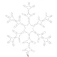 Коледни фигури снежинки с LED, 3 бр, топло бяло, 59x59 см