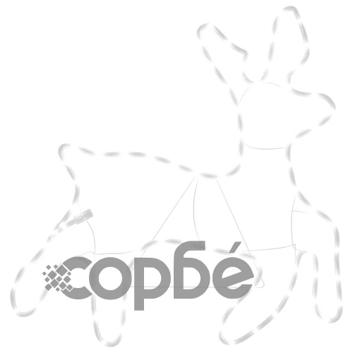 Коледни фигури елени с LED, 3 бр, топло бяло, 57x55x4,5 см ➤ топ цена ➤ sorbe.bg