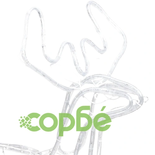 Коледни фигури на елени, 2 бр, студено бяло, 76x42x87 см ➤ топ цена ➤ sorbe.bg