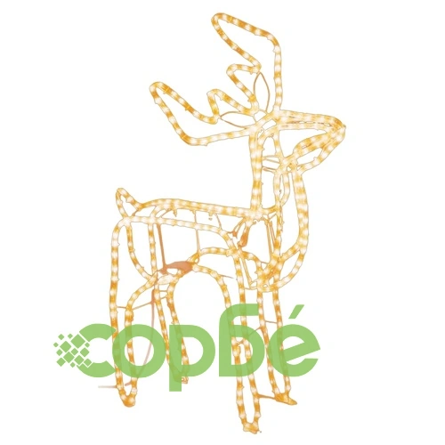 Комплект коледни елени, 3 бр, топло бяло ➤ топ цена ➤ sorbe.bg