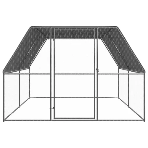 Външна клетка за пилета, 3x4x2 м, поцинкована стомана ➤ топ цена ➤ sorbe.bg