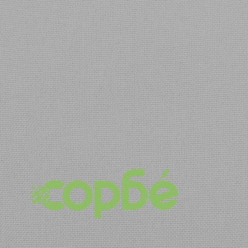Релаксиращ стол с табуретка, светлосив, текстил ➤ топ цена ➤ sorbe.bg