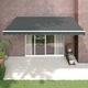 Автоматично прибираща се тента, антрацит, 4x3 м