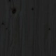 Градински бар комплект от 3 части, черен, масивно дърво бор