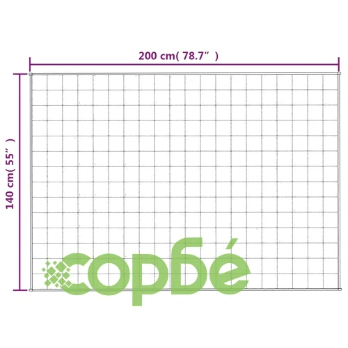 Утежнено одеяло светлокремаво 140x200 см 10 кг плат ➤ топ цена ➤ sorbe.bg