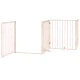 Сгъваема преграда за кучета с врата 12 панела 960 см топола