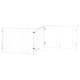 Сгъваема преграда за кучета с врата 10 панела бял 800 см топола