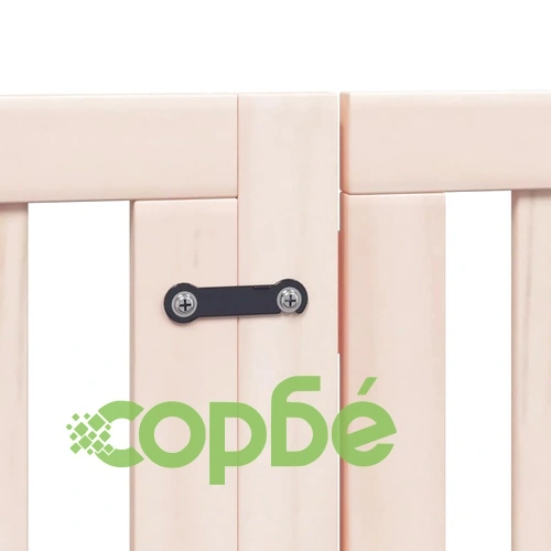 Сгъваема преграда за кучета с врата 15 панела 750 см топола ➤ топ цена ➤ sorbe.bg