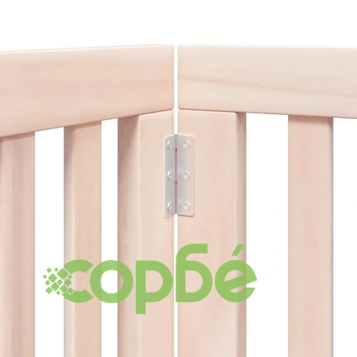 Сгъваема преграда за кучета с врата 15 панела 750 см топола ➤ топ цена ➤ sorbe.bg