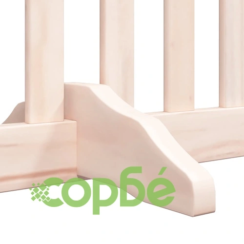 Сгъваема преграда за кучета с врата 6 панела 480 см топола ➤ топ цена ➤ sorbe.bg