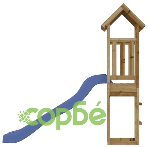 Комбинирано детско съоръжение за игра, импрегниран бор ➤ топ цена ➤ sorbe.bg