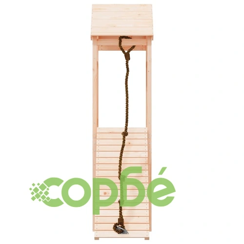 Къща за игра със стена за катерене, борово дърво масив ➤ топ цена ➤ sorbe.bg