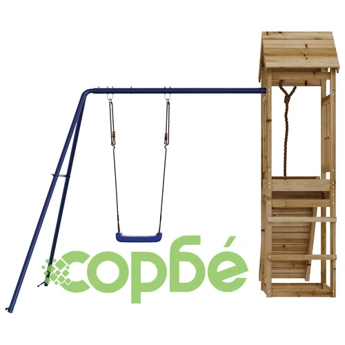 Комбинирано детско съоръжение за игра, импрегниран бор ➤ топ цена ➤ sorbe.bg