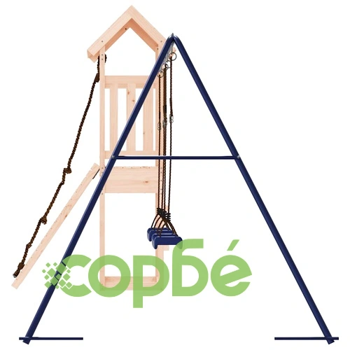 Комбинирано детско съоръжение за игра на открито, бор масив ➤ топ цена ➤ sorbe.bg
