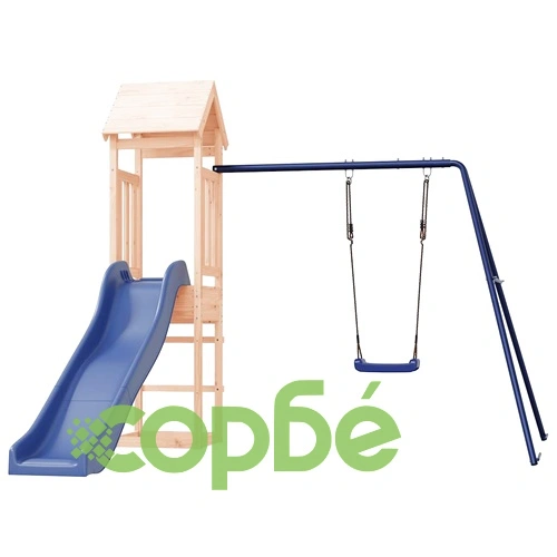 Комбинирано детско съоръжение за игра на открито, бор масив ➤ топ цена ➤ sorbe.bg