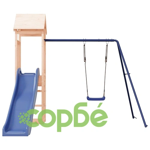 Комбинирано детско съоръжение за игра на открито, бор масив ➤ топ цена ➤ sorbe.bg