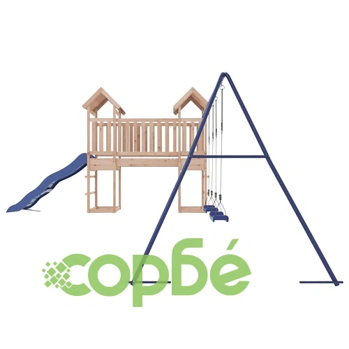 Комбинирано детско съоръжение за игра на открито, бор масив ➤ топ цена ➤ sorbe.bg