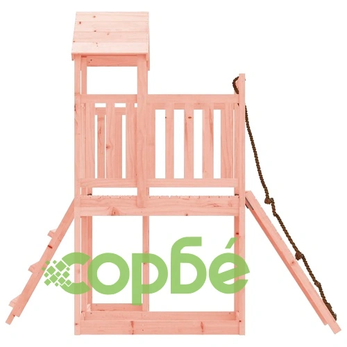 Къща за игра със стена за катерене, масивна дугласка дървесина ➤ топ цена ➤ sorbe.bg