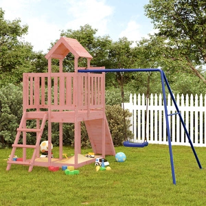 Комбинирано детско съоръжение, масивна дугласка дървесина