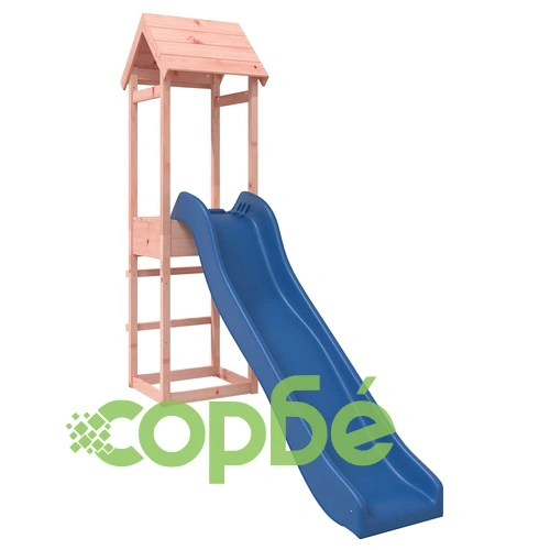 Комбинирано детско съоръжение, масивна дугласка дървесина ➤ топ цена ➤ sorbe.bg