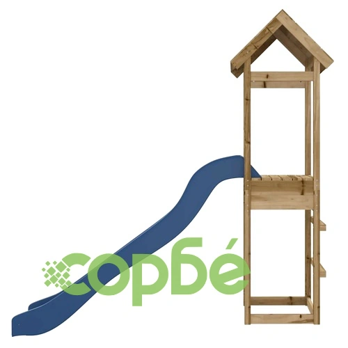 Комбинирано детско съоръжение за игра, импрегниран бор ➤ топ цена ➤ sorbe.bg