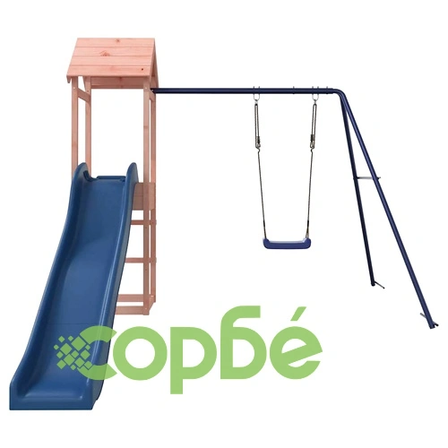 Комбинирано детско съоръжение, масивна дугласка дървесина ➤ топ цена ➤ sorbe.bg