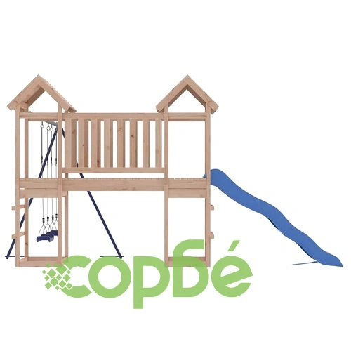 Комбинирано детско съоръжение за игра на открито, бор масив ➤ топ цена ➤ sorbe.bg