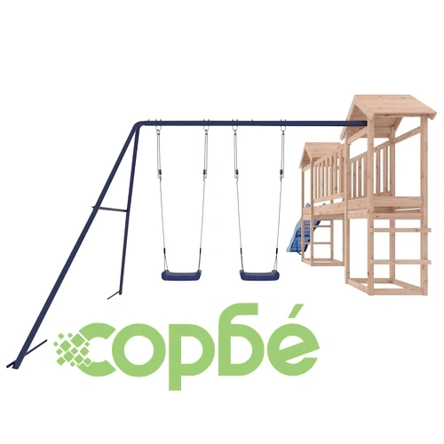 Комбинирано детско съоръжение за игра на открито, бор масив ➤ топ цена ➤ sorbe.bg