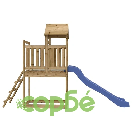 Комбинирано детско съоръжение за игра, импрегниран бор ➤ топ цена ➤ sorbe.bg