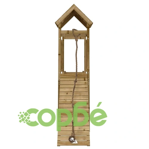 Къща за игра със стена за катерене, импрегниран бор масив ➤ топ цена ➤ sorbe.bg
