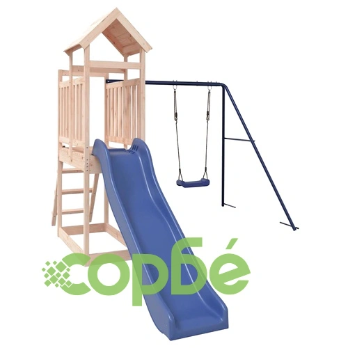 Комбинирано детско съоръжение за игра на открито, бор масив ➤ топ цена ➤ sorbe.bg