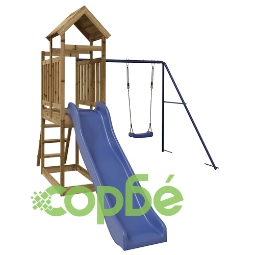 Комбинирано детско съоръжение за игра, импрегниран бор ➤ топ цена ➤ sorbe.bg