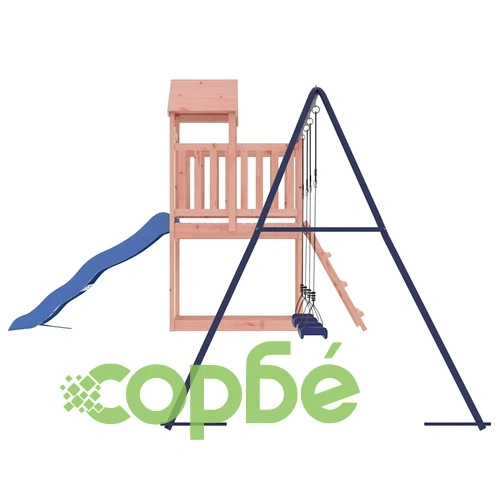 Комбинирано детско съоръжение, масивна дугласка дървесина ➤ топ цена ➤ sorbe.bg