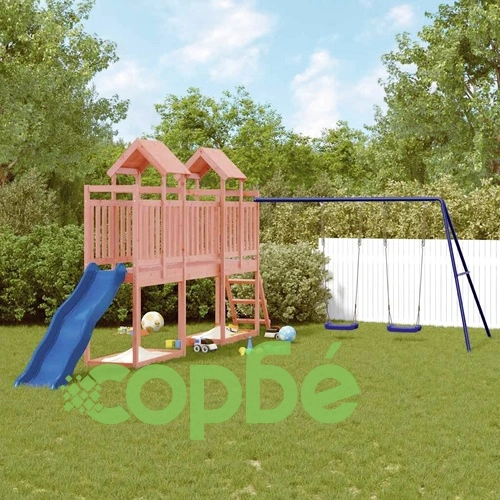 Комбинирано детско съоръжение, масивна дугласка дървесина ➤ топ цена ➤ sorbe.bg
