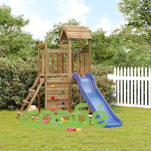 Комбинирано детско съоръжение за игра, импрегниран бор ➤ топ цена ➤ sorbe.bg