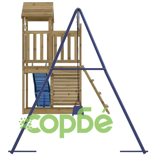 Комбинирано детско съоръжение за игра, импрегниран бор ➤ топ цена ➤ sorbe.bg