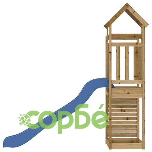 Комбинирано детско съоръжение за игра, импрегниран бор ➤ топ цена ➤ sorbe.bg